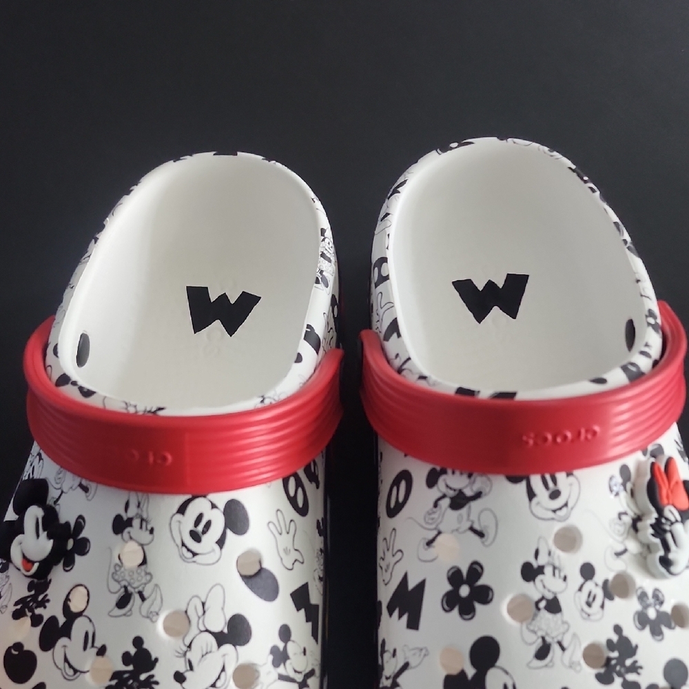 CROCS Mickey & Minnie Print Clog with Red Strap - Picture 6 of 9